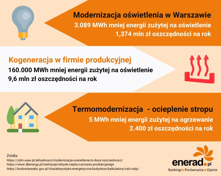 Doradztwo energetyczne - jakie oszczędności [infografika]