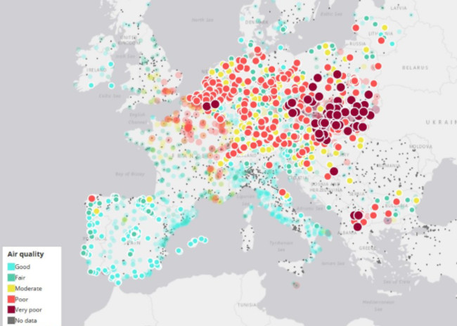 najbardziej zanieczyszczone miasta w Europie