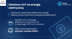 obniżony VAT na energię elektryczną