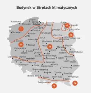strefy klimatyczne w Polsce