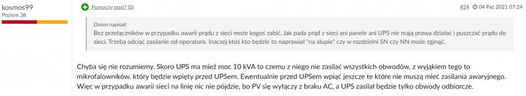 UPS do fotowoltaiki - forum